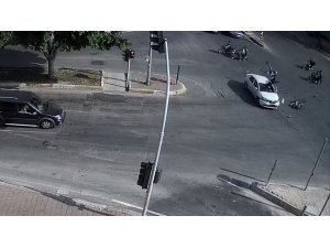 Motosikletli gençlerin ölümden döndüğü anlar