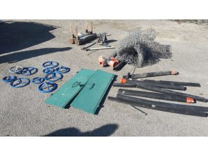 DSİ’ye ait malzemeler çalındı