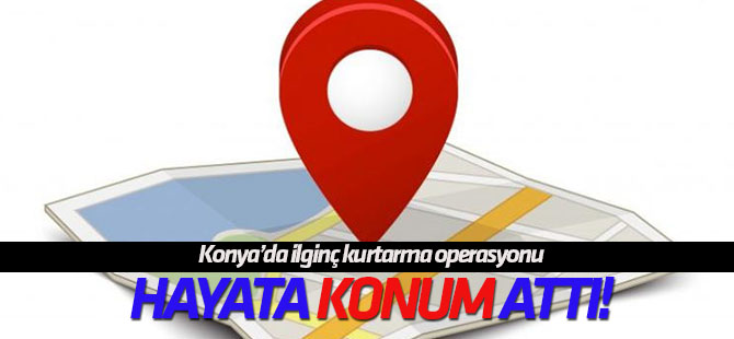 Cep telefonundan konum atarak kurtuldu