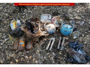 Teröristlerin inleri imha edildi