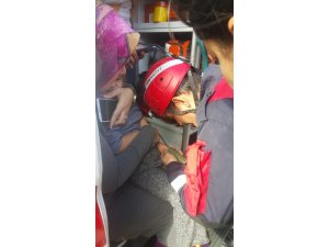 Parmağını makarona sıkıştıran çocuğun imdadına itfaiye yetişti