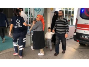 Mürekkep içen çocuk hastaneye kaldırıldı