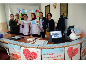 Şarkışla Devlet Hastanesinde organ bağışı standı açıldı