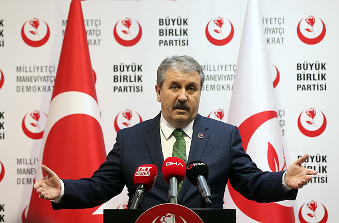 Destici’den Arınç'a tepki: Yanacaksan...