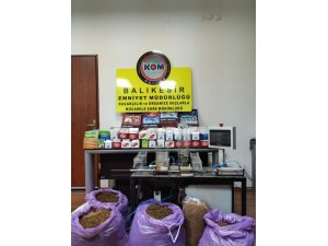 Balıkesir’de kaçak tütün operasyonu