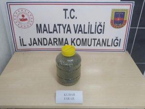 Malatya’da 1 kilo 600 gram esrar ele geçirildi