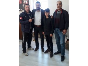 Dünya Şampiyonu sporcuya tebrik
