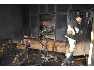 Konya'da yanan evdeki kişi öldü