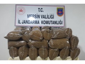 Kaçak kıyılmış 225 kilo tütün ele geçirildi