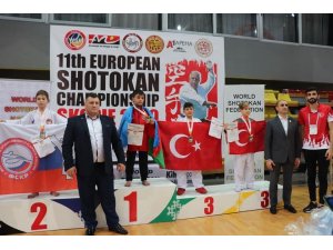 Çan Belediyesi Karate Kulübü Avrupa’da ödüle doymuyor