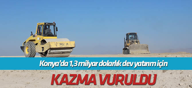 Karapınar'da güneş enerjisi santrali inşaatına başlandı