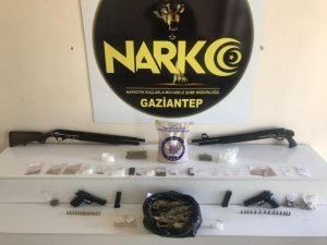 Gaziantep’te film gibi uyuşturucu operasyonu