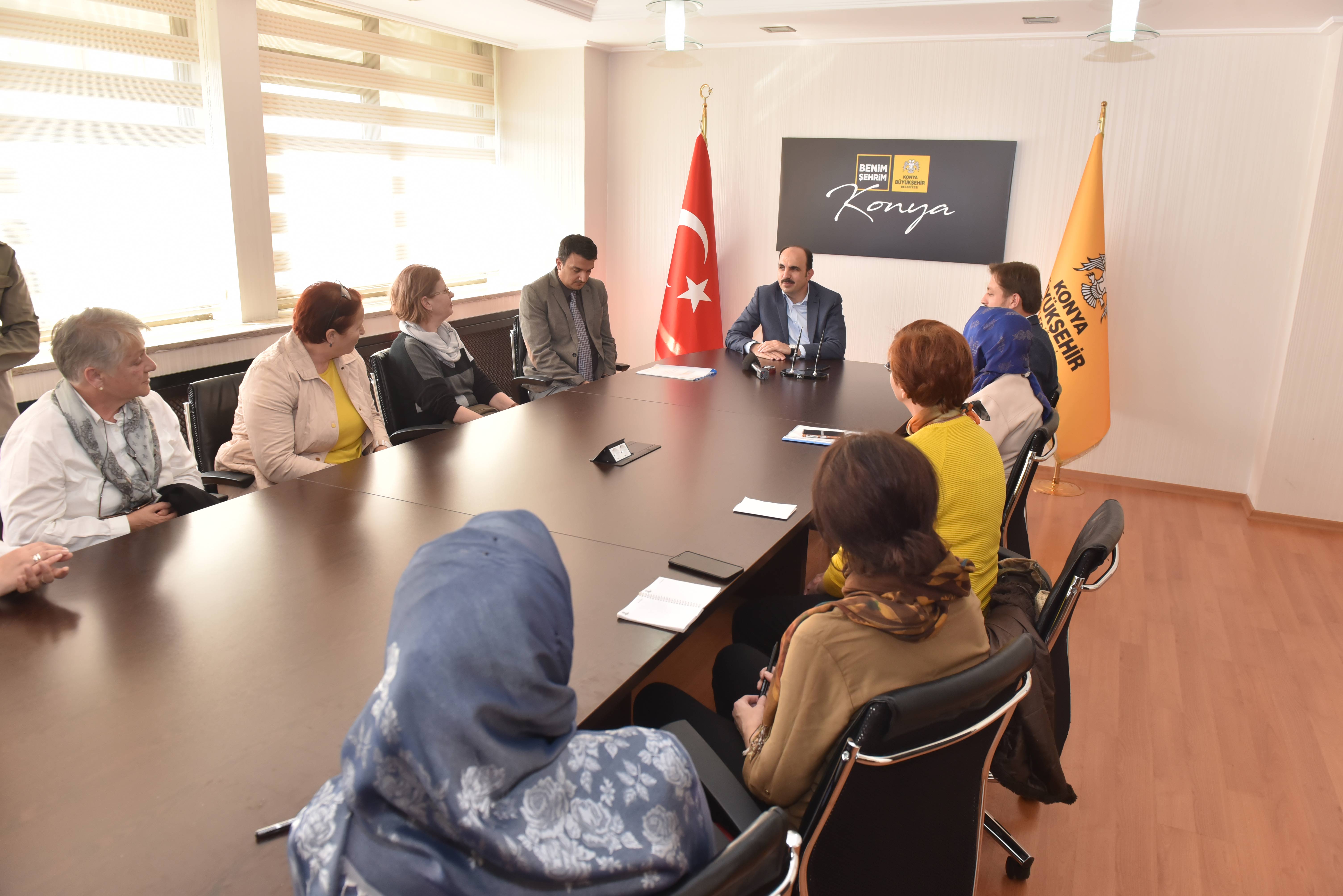 Balkanlardaki KOMEK Eğitmenleri Başkan Altay’ı Ziyaret Etti