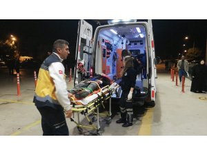 Motosikletli kurye yaralandı