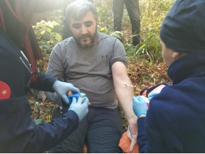 Ormanlık alanda mahsur kalan şahsı AFAD kurtardı