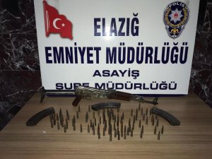 Elazığ’da kalaşnikof  ele geçirildi