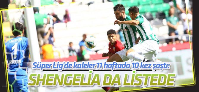 Süper Lig'de kaleler 11 haftada 10 kez şaştı