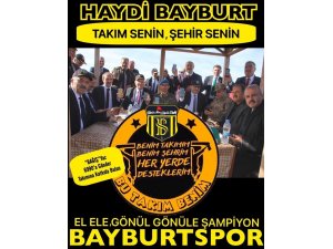 Bayburt protokolünden SMS kampanyasına destek