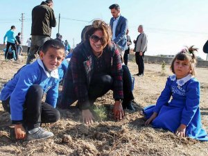 Çeltik’te fidanlar toprakla buluştu