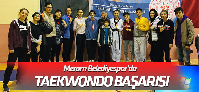 Meram Belediyespor’da Taekwondo başarısı