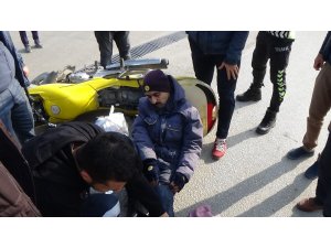 İlk müdahaleyi yoldan geçen sağlık çalışanı yaptı