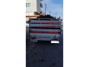 Odun hırsızları yakayı ele verdi