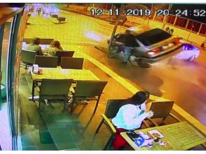 Dehşeti yaşan bisikletli görüntülere inanamadı