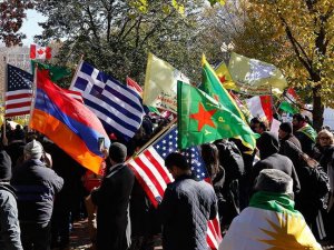 ABD'de Ermeni dernekleri ve PKK yandaşlarından Türkiye karşıtı eylem