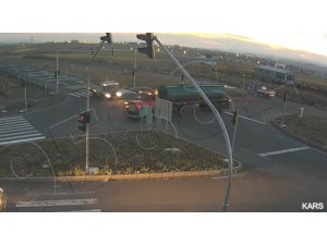 Kars’ta 1 kişinin öldüğü kaza kameraya yansıdı