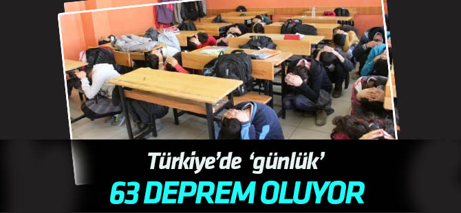 Türkiye'de yıllık ortalama 23 bin deprem oluyor