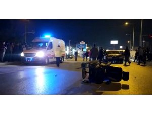 Engelli çiçek satıcısına otomobil çarptı