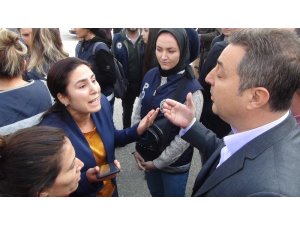 Belediyeye girmek isteyen HDP’li vekile polis izin vermedi