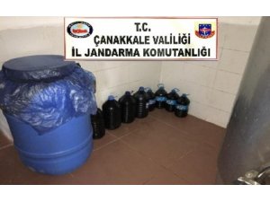Çanakkale’de kaçak içki operasyonu