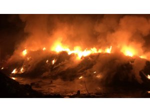 Geri dönüşüm fabrikasında 2 gün sonra yine yangın çıktı