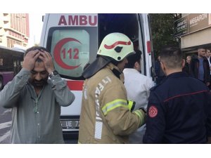 Bastığı cam kırılınca 4. kattan düşen iş adamı yaralandı