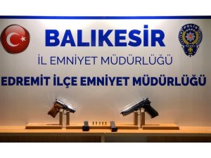 Balıkesir polisi 9 silah ele geçirdi