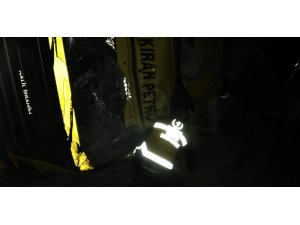 Kontrolden çıkan tır devrildi: 1 yaralı