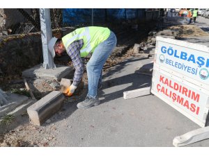 Gölbaşı'nda altyapı çalışmaları devam ediyor