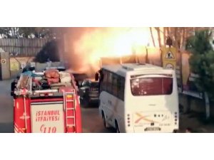 Kadıköy’de korkutan patlama anı kamerada