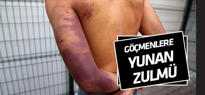 Yunan askerlerinin düzensiz göçmenleri silahla dövdüğü iddiası