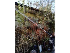 Van’da çatı yangını