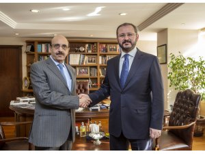 Azad Cammu ve Keşmir Cumhurbaşkanı Han AA'yı ziyaret etti