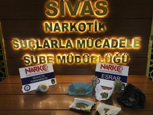 Sivas’ta uyuşturucu operasyonunda 1 tutuklama