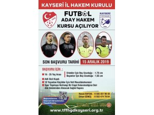 Futbol aday hakem kursu açılıyor