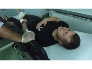 Motosikletin lastiği patladı: 1 yaralı