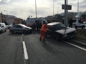 Kızılcahamam ilçesi hastane kavşağında trafik kazası meydana geldi