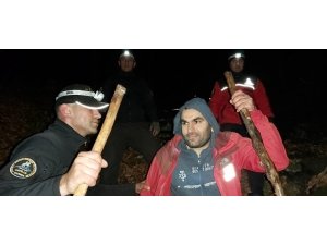 Uludağ’da kaybolan dağcı 7 saatlik çalışma ile bulundu