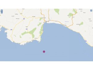 Akdeniz açıklarında 3.5 büyüklüğünde deprem