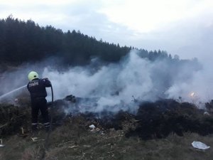 Karabük’te anız yangını