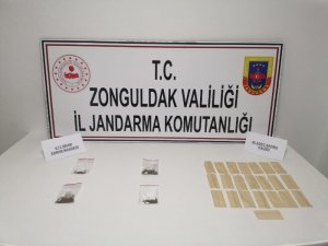 Jandarmanın durdurduğu araçtan uyuşturucu çıktı